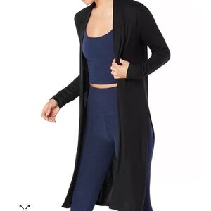 Beyond Yoga Black Long Cardigan